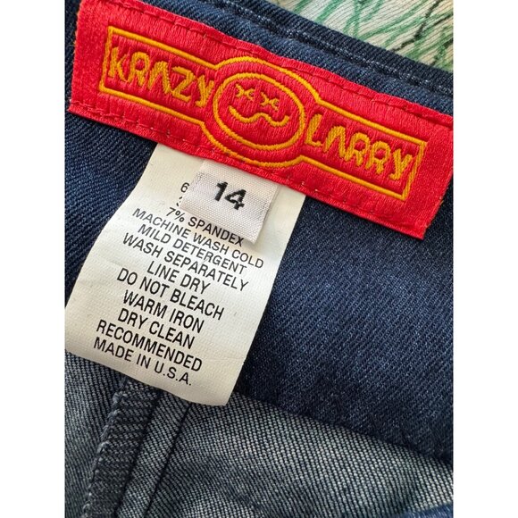 Krazy Larry Pull on Denim Pants Size 14 Style P607 Stretch Stretch Leg NWT Jean - Picture 5 of 13